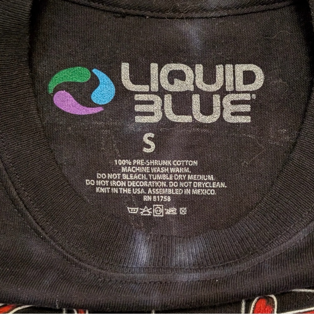 100% Cotton Liquid Blue Pink Floyd The Wall Tie Dye Men’s T-Shirt - Picture 12 of 12